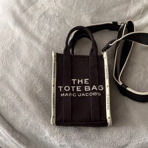 Marc Jacobs Black and Cream Mini Tote